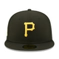 thumbnail image 2 of Men's New Era Black Pittsburgh Pirates 1979 World Series Champions Citrus Pop UV 59FIFTY Fitted Hat, 2 of 5