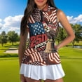thumbnail image 4 of Aplkyhs 250th Anniversary Matching Golf Shirts for Couple Quarter Zip Golf Tennis Tank Top Quick Dry Athletic Sleeveless Shirts Racerback Design Machine Washable Lapel Design, 4 of 6