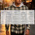 thumbnail image 4 of YODETEY Men’s Hooded Plaid Flannel Shirt Jacket, Midweight Casual Long Sleeve Plaid Shacket, Big and Tall ,Size M-4XL, 4 of 10