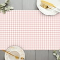 thumbnail image 3 of SUNOLIFE Happy Mother's Day Table Runner,Pink Buffalo Plaid Gnome Kitchen Dining Table Decoration for Home Party 13 x 72 Inch, 3 of 4