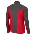 thumbnail image 3 of Men's Colosseum Scarlet/Charcoal Nebraska Huskers Two Yutes Raglan Quarter-Zip Windshirt, 3 of 3