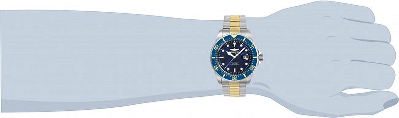 Invicta Men's 25716 Pro Diver Quartz 3 Hand Blue Dial Watch