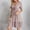 X-177Pink, variant on ZHOGXU Women's Casual Dress Solid Color Short Sleeve V Neck Pleated Comfortable Fashion Loose Dress For Everyday Wear,Black,L