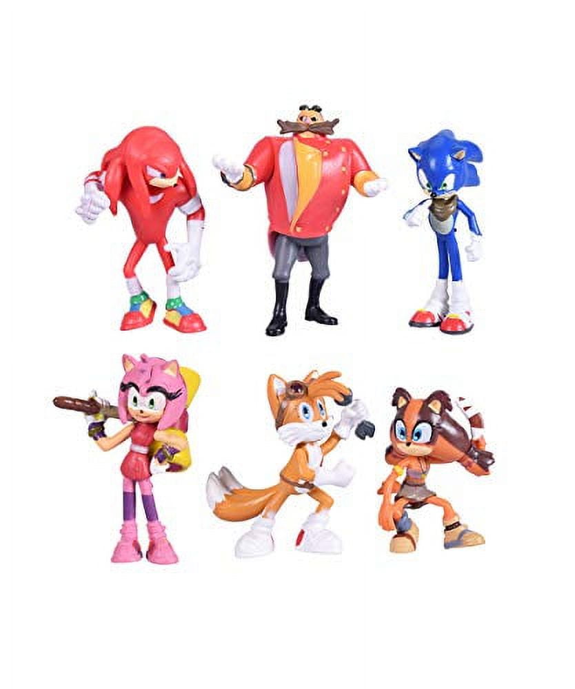 Sonic Boom 3 Action Figure Bundle - Sonic Tails Amy Knuckles Dr Eggman