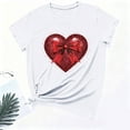 thumbnail image 4 of Nuoqisi T-Shirts Graphiques Mignons avec Nœud pour Femmes de la Saint-Valentin, T-Shirt Décontracté à Imprimé, Col Rond, T-Shirt d'Été à Manches Courtes, Hauts Tendance, T-Shirt Esthétique Chic, Hauts Tee Esthétiques, T-Shirt Rose avec Nœud, T-Shirt Girly, 4 of 6