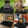 thumbnail image 5 of 60*42in grill mats for outdoor grill，Large Under Grill Mat for Outdoor Charcoal, Flat Top, Smokers, Gas Grills, Fireproof Grill Pads, Indoor Fireplace Mat Prevents Ember Damage Wood Floor, 5 of 7