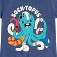 thumbnail image 3 of Instant Message - Socktopus - Toddler & Youth Girls Short Sleeve Graphic T-Shirt, 3 of 6