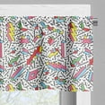 thumbnail image 5 of Ambesonne Funky Valance & Curtain, Memphis 90s 3D Shapes, 55"x45", Multicolor, 5 of 6