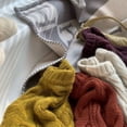 thumbnail image 5 of Suéter de cuello alto cálido de otoño para mujer, suéter básico de punto sólido coreano a la moda, suéter holgado de cuello redondo y manga larga para mujer, 5 of 5