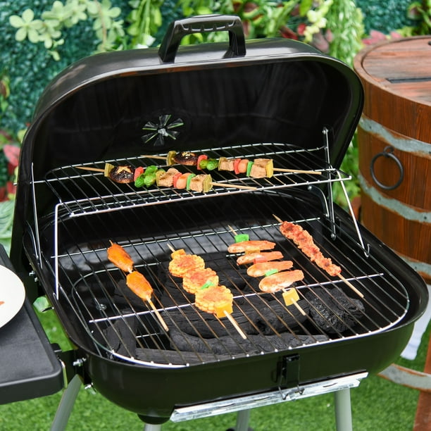 Costway charcoal grill barbecue bbq grill cheap outdoor patio backyard cooking wheels portable