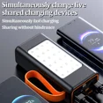 thumbnail image 4 of Misty 70000mAh Solar Power Bank Fast Charger Large Capacity Portable Mobile External Battery Black, 4 of 6