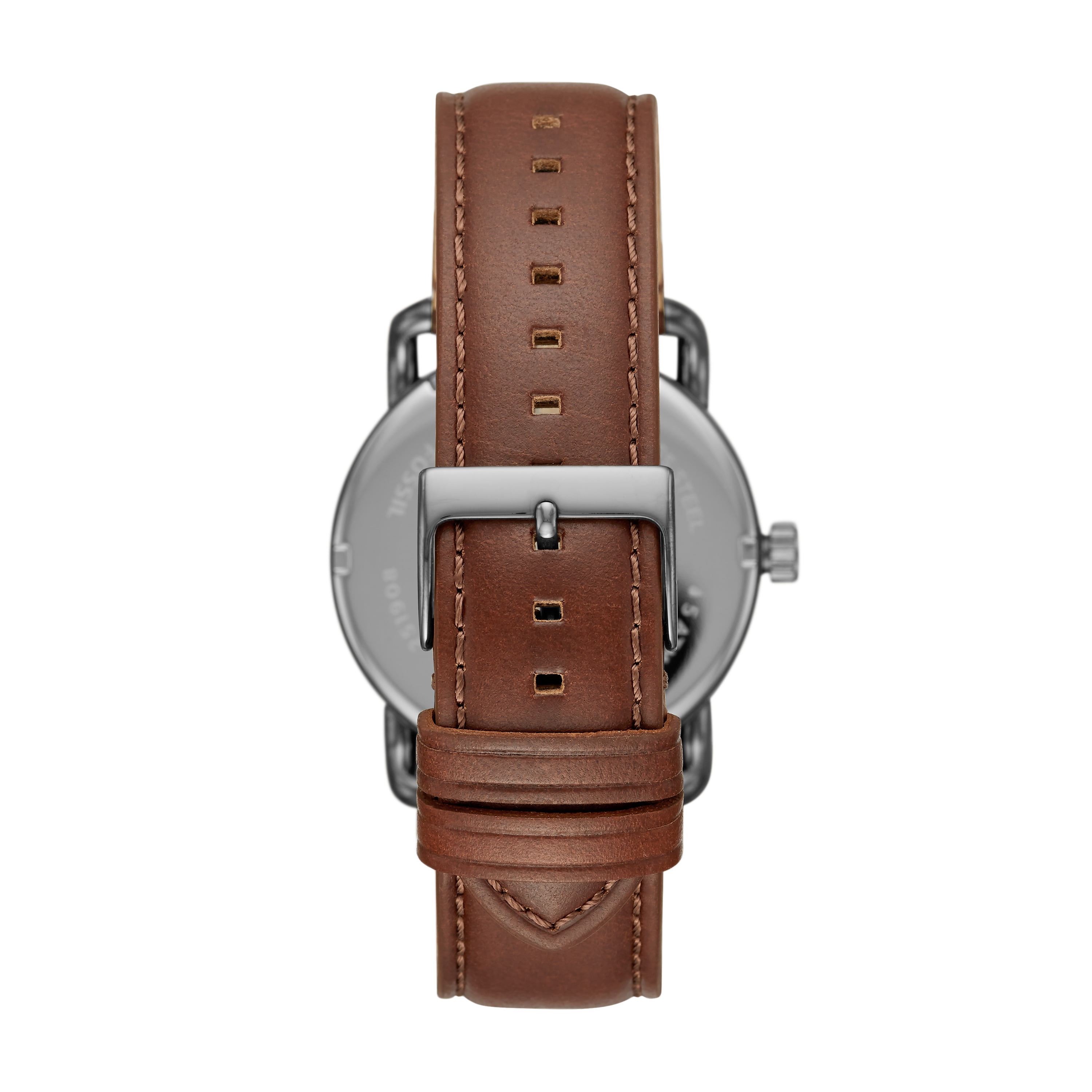 Fossil Men\'s Copeland 42mm Three-Hand Brown Leather Watch FS5663