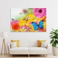 thumbnail image 4 of Multi Color Flowers And Butterflies Poster Decorative Painting Canvas Wall Art Living Room Posters Bedroom Painting,Unframe-style,24x36inch(60x90cm), 4 of 8