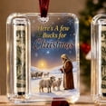 thumbnail image 2 of Christmas Cash Gift Ornament, Transparent Christmas Tree Wallet Ornament, Clear Acrylic Cash Holder for Hanging Holiday Gift, 2 of 5