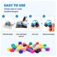 thumbnail image 5 of Pink Engraved 2.6mm Square Pegboard, 104 Pin Fuse Beads Board for Diy, Pixel Art Craft Board for Keychain Making, 5 of 5