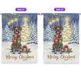 thumbnail image 2 of Merry Christmas German Shorthaired Pointer Snowy Winter with Tree Decorations House Flag 28x40in Double Sided GSP Lover Dog Gift Outdoor Decor - 12020, 2 of 5