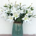 thumbnail image 3 of Visland Artificial Lily - Natural Silk Flowers For Bridal Bouquet, Home Decoration, DIY, Arts & Crafts Project, Garden, Office Decor, Centerpiece Décor - 1PC, 3 of 7