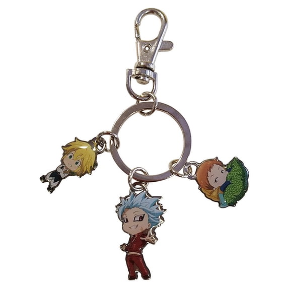 The Seven Deadly Sins- Group Metal Keychain