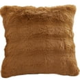 thumbnail image 6 of Fancyes Plush Pillow Cover, Decorative Pillow Case, Compact Multipurpose Accessories 17x17 Inch Cushion Cover, Pillow Case for Bed, Sofa, Living Room Khaki, 6 of 8