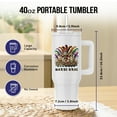 thumbnail image 2 of Image Of A Mardi Gras Parade Platform With Harlequins On It Gift, 40oz Tumbler, 2 of 7