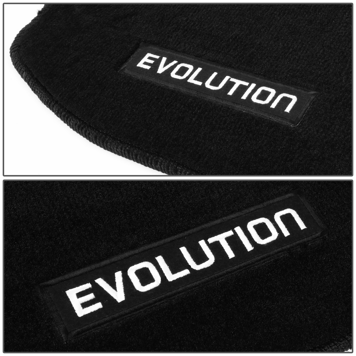 NRG Innovations Logo Front/Rear Floor Mats Carpet Pads Rug For 08-17 Lancer