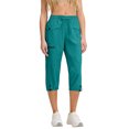 thumbnail image 3 of LIBRCLO Womens Capri Pants Drawstring Elastic Waist Cargo Pants with Pockets Summer Jogger Outdoor Sports Comfortable Trousers, 3 of 8