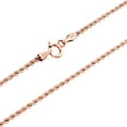 thumbnail image 6 of Nuragold 10k Real Rose Gold 1.5mm Rope Chain Diamond Cut Necklace (16"-24") Dainty Italian Jewelry for Men & Women, 6 of 9