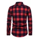 thumbnail image 3 of Camisa Manga Larga Cuadros Para Hombre Moda Slim Fit, 3 of 4