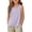 Purple, variant on Maean Girl's Cotton Linen Tank Top Plaid Crew Neck Sleeveless Shirts Summer Lightweight Breathable Beach Clothes