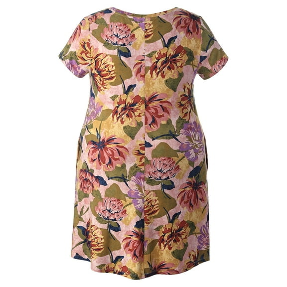 Terra & Sky Women's Plus Swing Knit Dress, Sizes 0X-5X