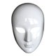 thumbnail image 1 of Máscara facial DIY blanca en blanco para pintar, ideal para fiestas de baile, disfraces y cosplay. Ojos abiertos, 1 of 8