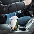 thumbnail image 4 of Yayeee 40oz Stainless Steel Tumbler with Straw and Handle Double-Wall Insulated Travel Water Bottle, Green Halloween Christmas Trees, 4 of 8