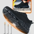 thumbnail image 3 of Steel Toe Cap Boots Men Women Work Boots Safety Trainers Lightweight Safety Shoes Non-Slip Breathable Work Shoes, 3 of 7