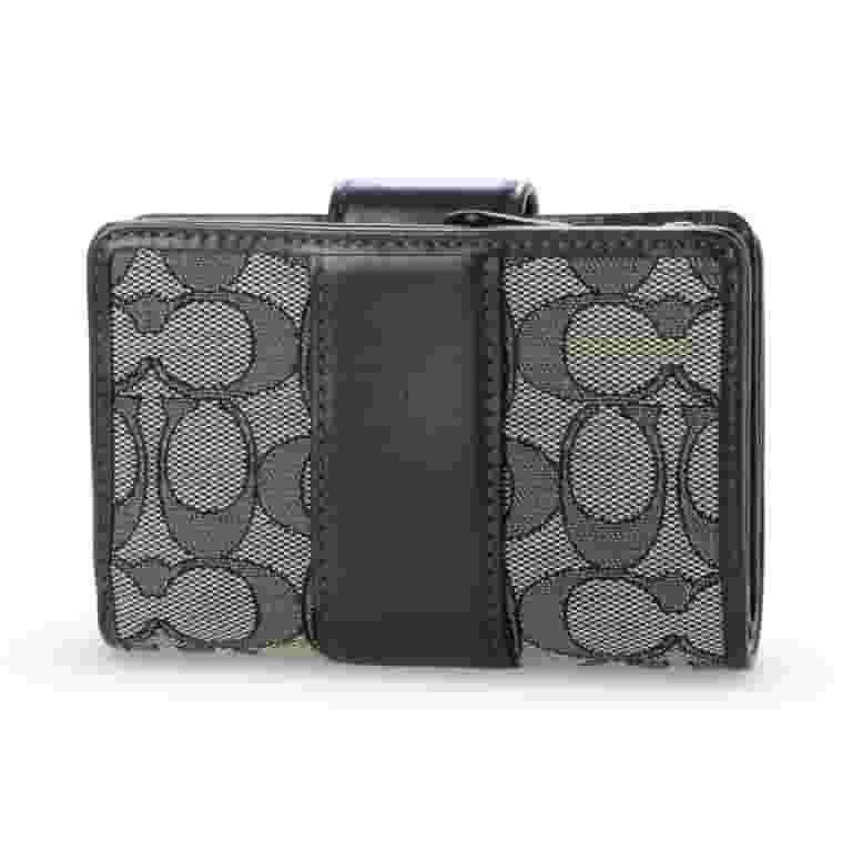 【DEINET】SIGNATURE WALLET (4COLORS) Coach Women's Medium Corner Zip Wallet in Signature Jacquard