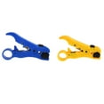 thumbnail image 2 of Riwesomey Cable de alambre pelador de cortador universal para herramienta de pelado coaxial UTP/STP RG59/6/7/11 de alambre plano o Artesanía Amarillo, 2 of 6