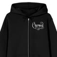 thumbnail image 3 of Charmed 1998 Calligraphy Art Long Sleeve Black Adult Zip-Up Hoodie-XL, 3 of 5