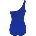 thumbnail image 3 of GFDYREE Women's One Piece Swimsuits One Shoulder Plus Size Swimwear Bathing Suit with See Through Mesh Style, 3 of 4