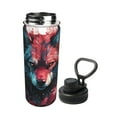 thumbnail image 2 of Naloa Red Flame Wolf Head 18oz Sports Insulated Kettle, Stainless Steel Insulated Cup for Women Men for Fitness, Gym & Outdoor, 2 of 7