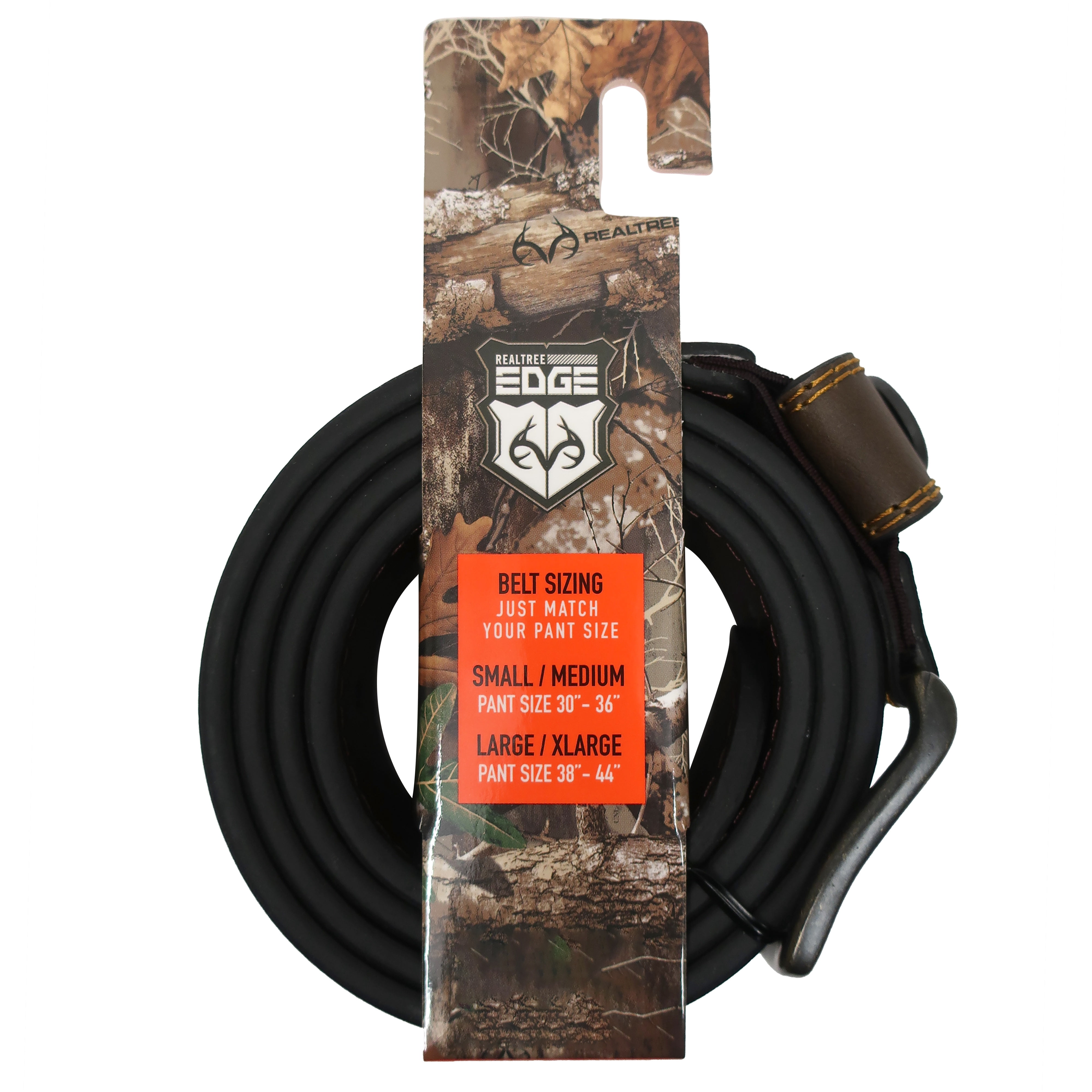 Realtree Edge Men's Stretch Shot Shell Belt Brown Size L/XL