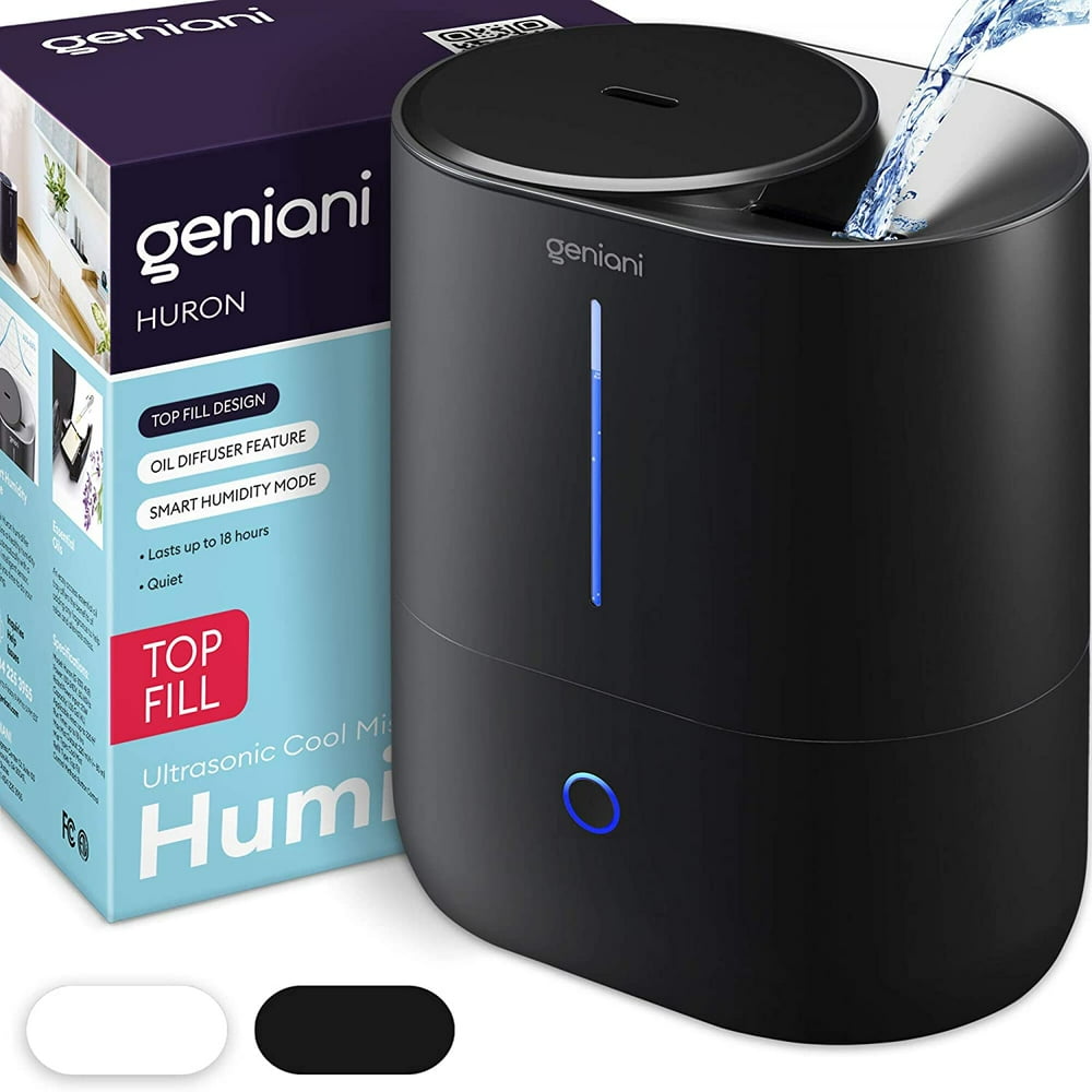 GENIANI Top Fill Cool Mist Humidifiers for Bedroom & Essential Oil