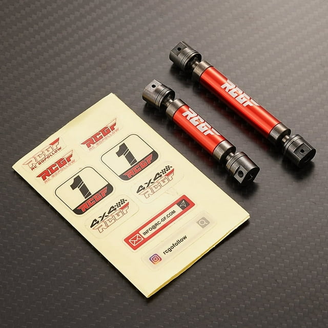 VONKY Center Drive Shaft For UTB18 Steel Buggy Lightweight 2pcs RC Car Accessories Replacement Parts RC Upgrade Part Red