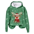 thumbnail image 4 of Futezty Christmas Sweaters for Women 2024 Fleece Winter Warm Hoodie Long Sleeve Crewneck Pullover Sweatshirts, 4 of 4