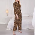 thumbnail image 3 of Sikiie Autumn Pinecone Plants Pajamas for Women Set, Womens Pajama Sets, Lounge Sets for Women, 2pjs for Women-XX-Large, 3 of 7