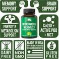 thumbnail image 3 of Mitochondria Maximizer with CoQ10 and Active PQQ. Best Mitochondrial Support Supplement with MCT Oil. Natural Cellular Generator for Clean, Energy Support. 60 Vegetarian Capsules, 3 of 7