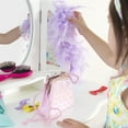 thumbnail image 3 of Guidecraft Kids' Vanity and Stool Set - Lavender: Little Girls Pretend Play Princess Desk and Chair, Makeup Mirror with Storage Drawer, 3 of 13
