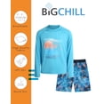 thumbnail image 2 of Big Chill UPF 50+ Boys Rash Guard Set,10-12 Polyester Multicolor, 2 of 7