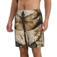 thumbnail image 2 of Salouo Vintage Dragonfly Artwork Pattern Swim Trunks for Men,Men's Hawaiian Bathing Suit Swimsuits Quick Dry Swimming Board Shorts Beach Shorts with Pockets-3X-Large, 2 of 6