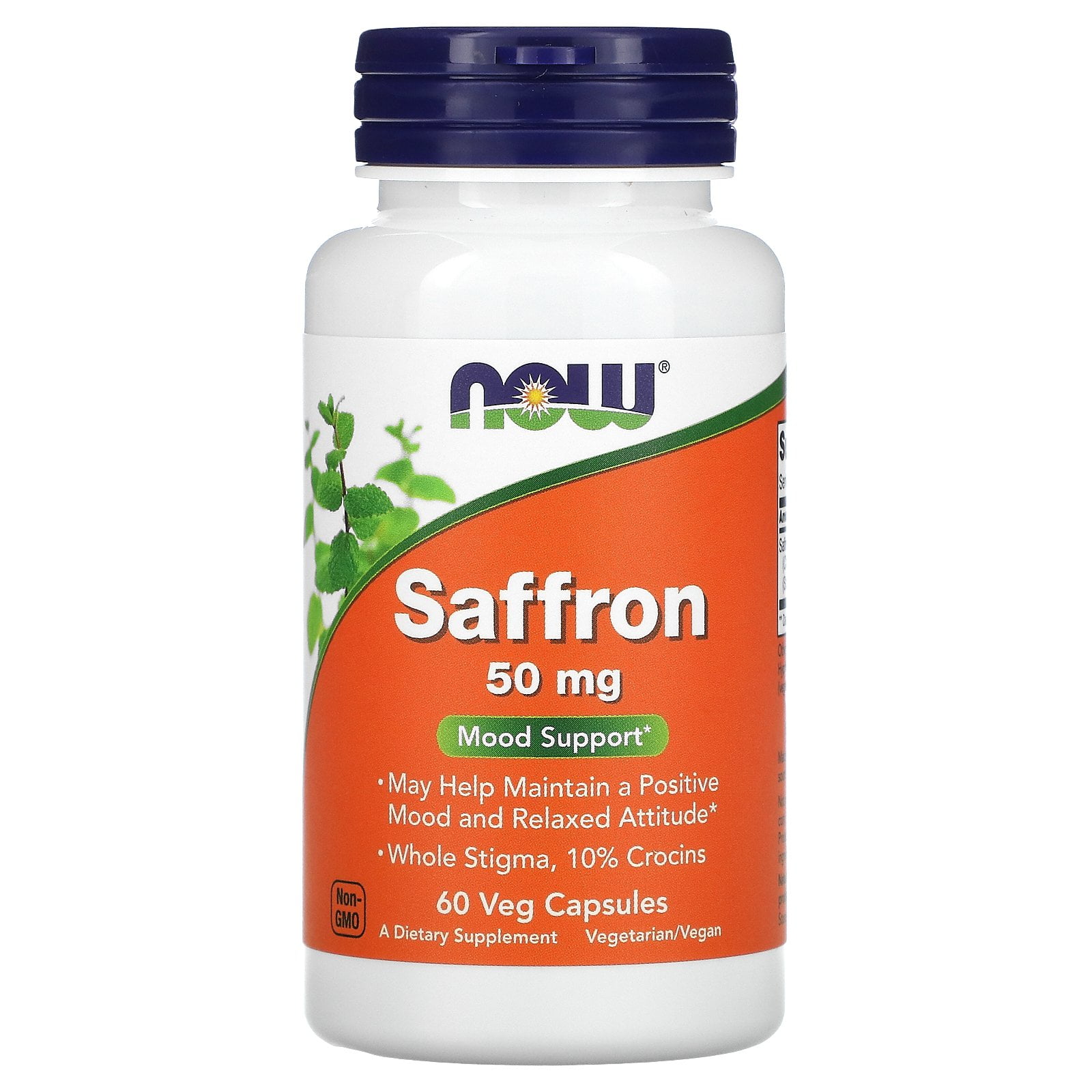 NOW Foods Saffron Mood Support 50 mg. 60 Vegetable Capsule(s
