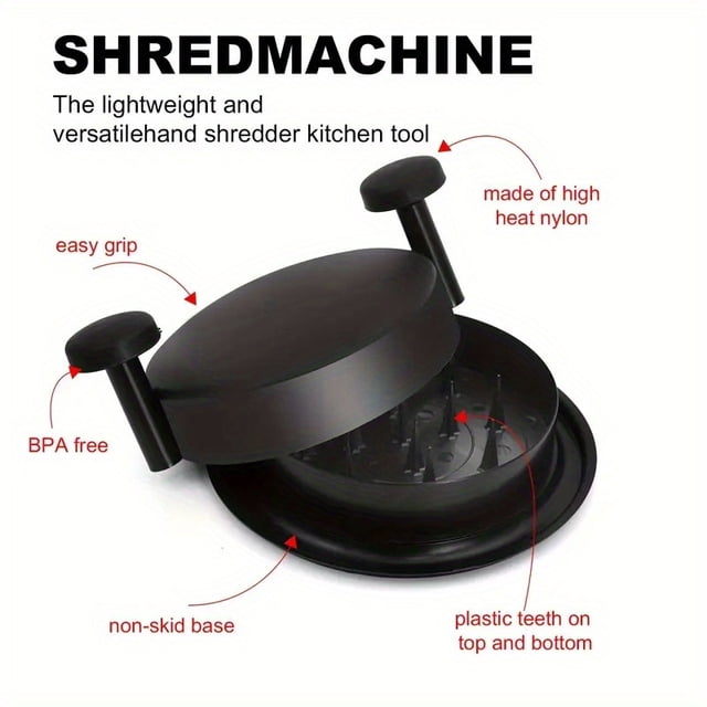 MesaSe Easy-Clean Handheld Meat Shredder - Versatile Chicken & Beef Mincer Time-Saving Kitchen Gadget ZZZ