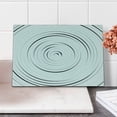 thumbnail image 2 of Spires Cutting Board, Rotary Spiral Ring Shaped Turning Simple Wheel Forms Modern Eddy Illustration, Decorative Tempered Glass Cutting and Serving Board, Small Size, Black and White, by Ambesonne, 2 of 5